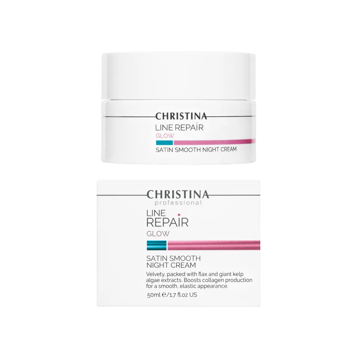 Купить Разглаживающий ночной крем «Сатин» Line Repair-Glow-Satin Smooth Night Cream, 50 мл CHRISTINA Разглаживающий ночной крем «Сатин» Line Repair-Glow-Satin Smooth Night Cream, 50 мл