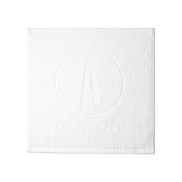 ANGIOPHARM Полотенце брендированное «ANGIOPHARM», белое, пл. 500гр./кв.м., 30*30
