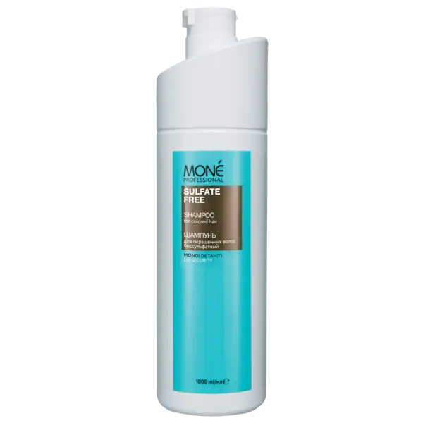 Купить Шампунь для окрашенных волос бессульфатный Sulfate Free Shampoo, 1000 мл Mone Professional Шампунь для окрашенных волос бессульфатный Sulfate Free Shampoo, 1000 мл