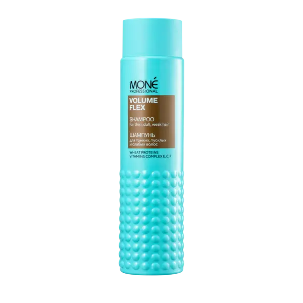 Купить Шампунь для тонких, тусклых и слабых волос Volume flex shampoo, 300 мл Mone Professional Шампунь для тонких, тусклых и слабых волос Volume flex shampoo, 300 мл