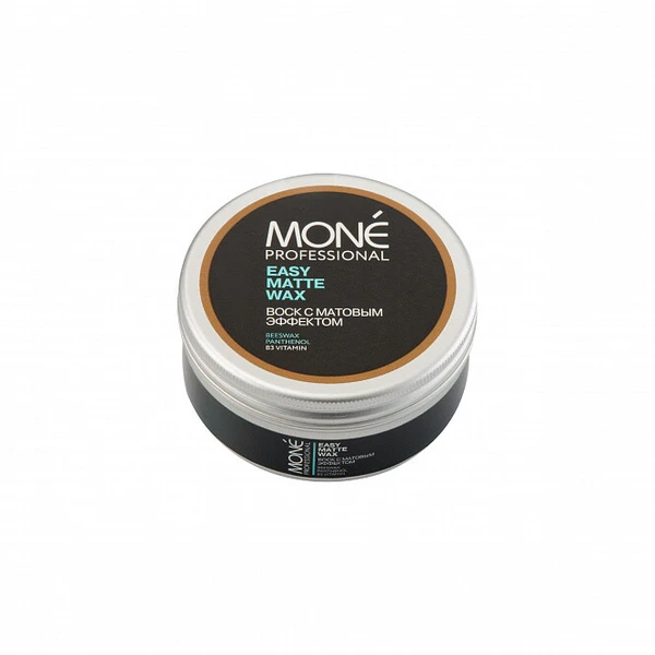 Mone Professional Матовый воск для волос средней фиксации Easy Matte Wax, 100 мл