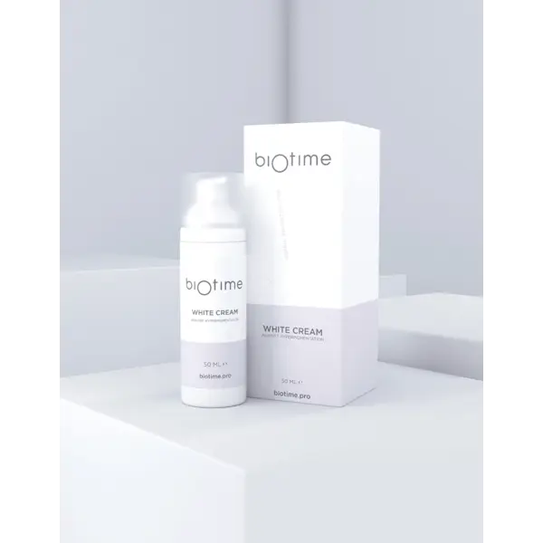Купить Крем для борьбы с пигментацией Biotime White Cream туба, 50 мл BIOTIME Крем для борьбы с пигментацией Biotime White Cream туба, 50 мл