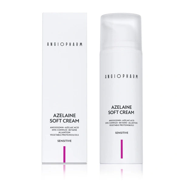 Купить Азелаиновый крем для чувствительной кожи Azelaine Soft Cream, 50 мл ANGIOPHARM Азелаиновый крем для чувствительной кожи Azelaine Soft Cream, 50 мл