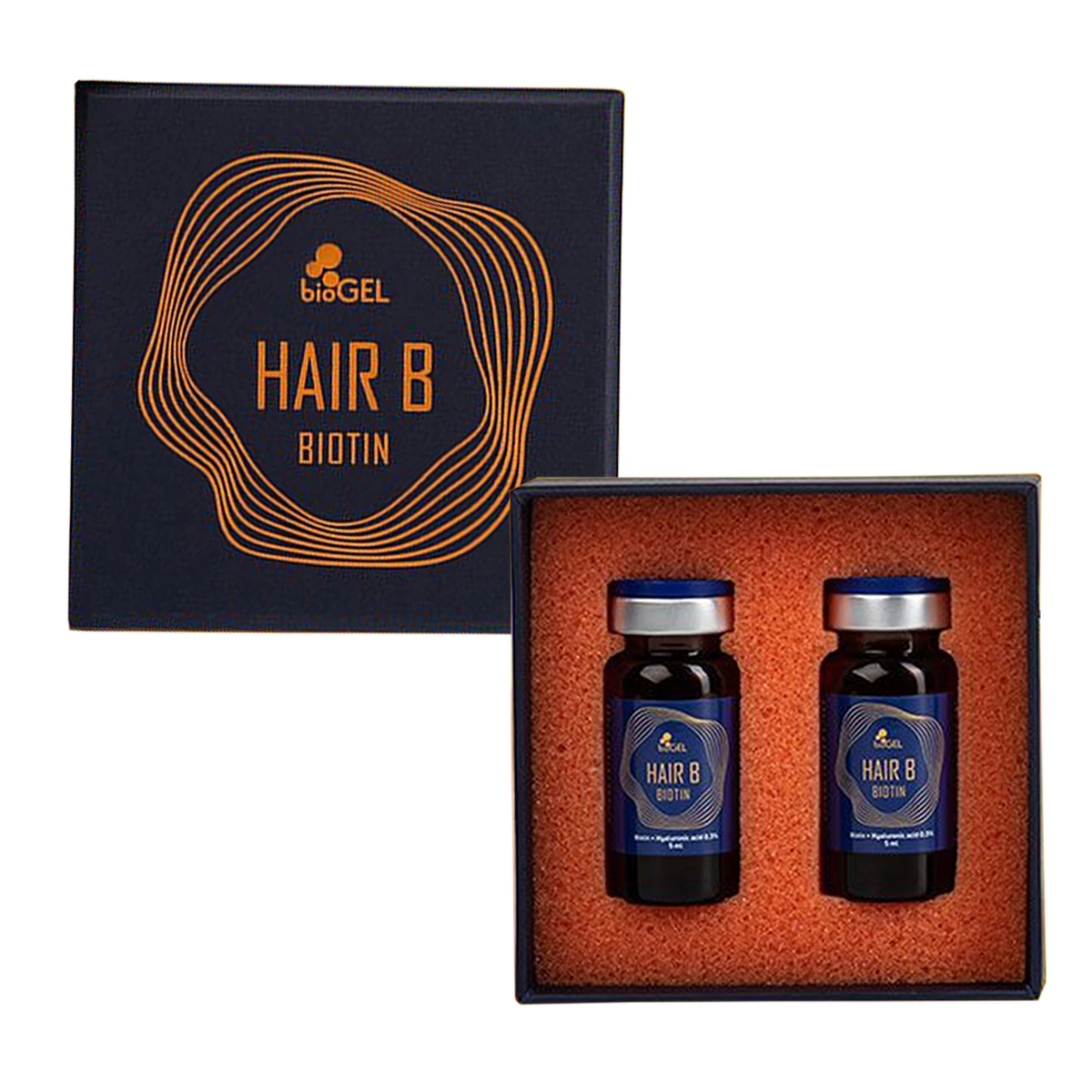 Купить Гель косметический bioGEL HAIR B Biotin, 5 мл - комплект 2 флакона BIOGEL Гель косметический bioGEL HAIR B Biotin, 5 мл - комплект 2 флакона
