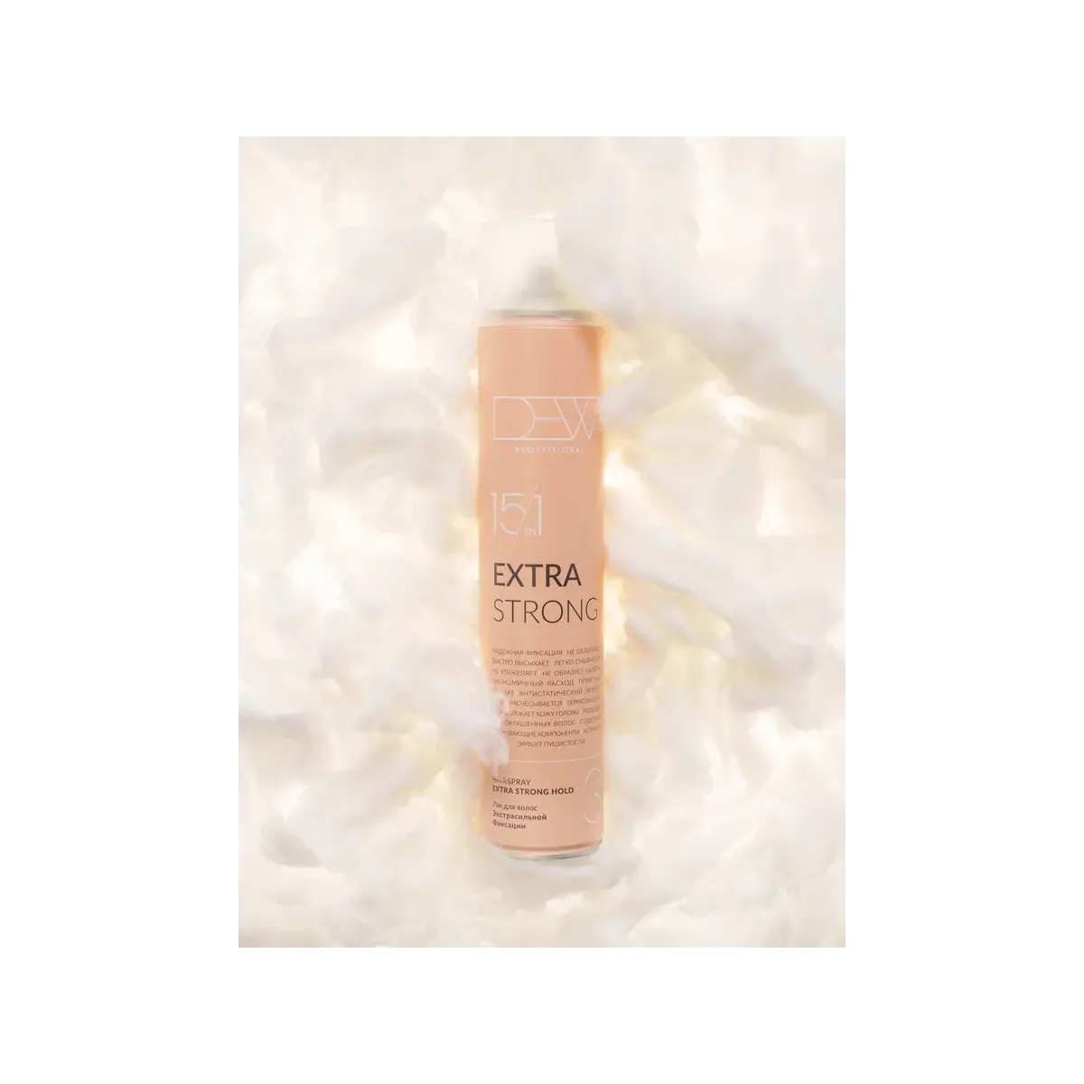 Dew Professional Лак для волос экстрасильной фиксации Extra Strong 15 в 1, 500 мл