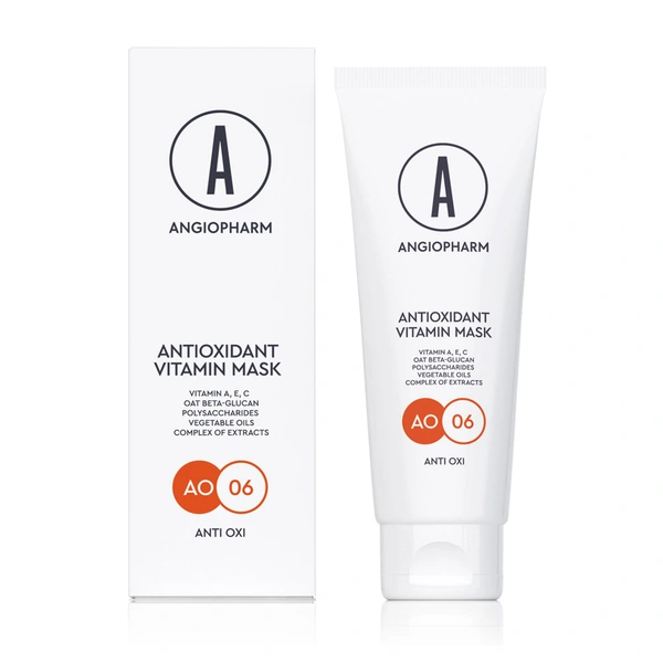 ANGIOPHARM Антиоксидантная маска с витаминами А,Е,С Antioxidant Vitamin Mask, 75 мл