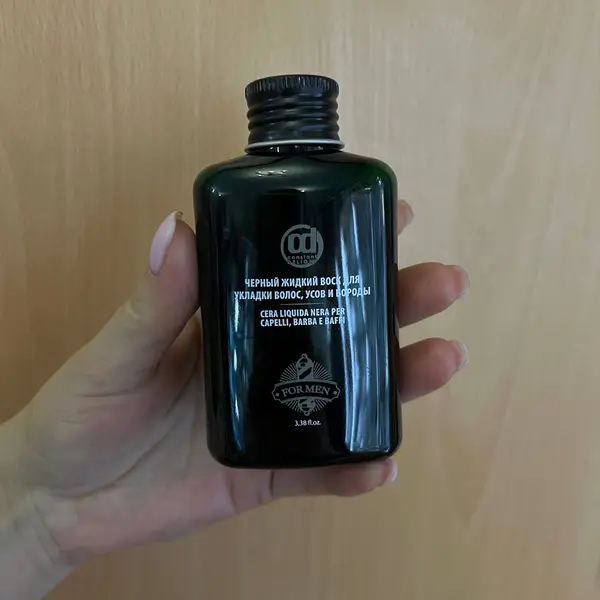 Constant Delight Черный жидкий воск для укладки волос, усов, бороды, 100 мл