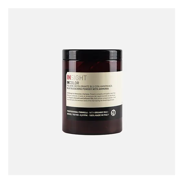 Insight Professional Обесцвечивающий порошок СИНИЙ с маслом амаранта и сафлора Blue Bleaching Powder, 500 гр