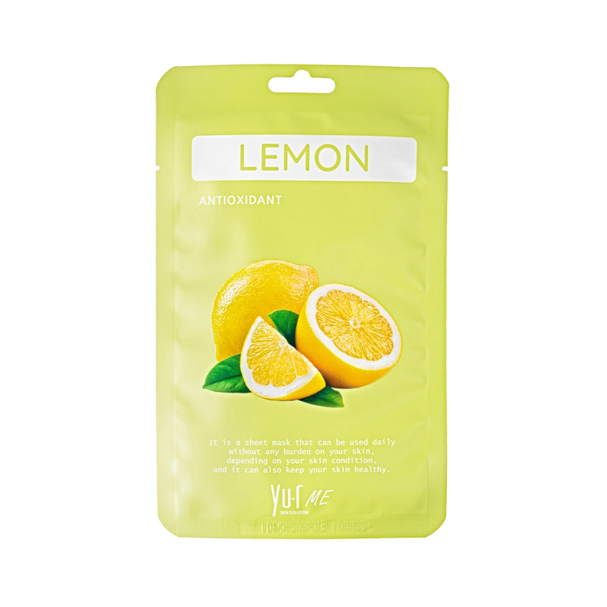 Купить Тканевая маска для лица с экстрактом лимона Yu.R Me Lemon Sheet Mask, 25 г YU-R ME Тканевая маска для лица с экстрактом лимона Yu.R Me Lemon Sheet Mask, 25 г