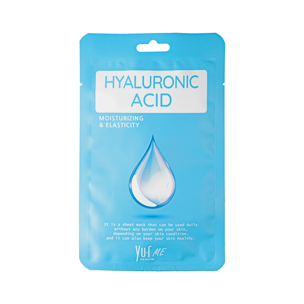 YU-R ME Тканевая маска для лица с гиалуроновой кислотой Yu.R Me Hyaluronic Acid Sheet Mask, 25 г