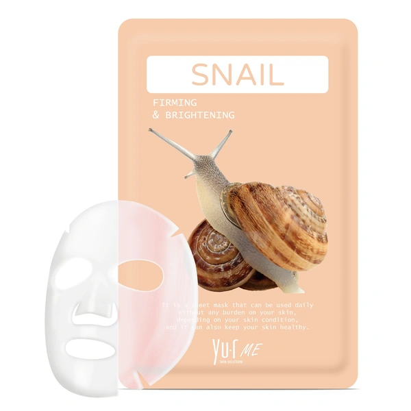 YU-R ME Тканевая маска для лица с фильтратом улиточного секрета Yu.R Me Snail Sheet Mask, 25 г