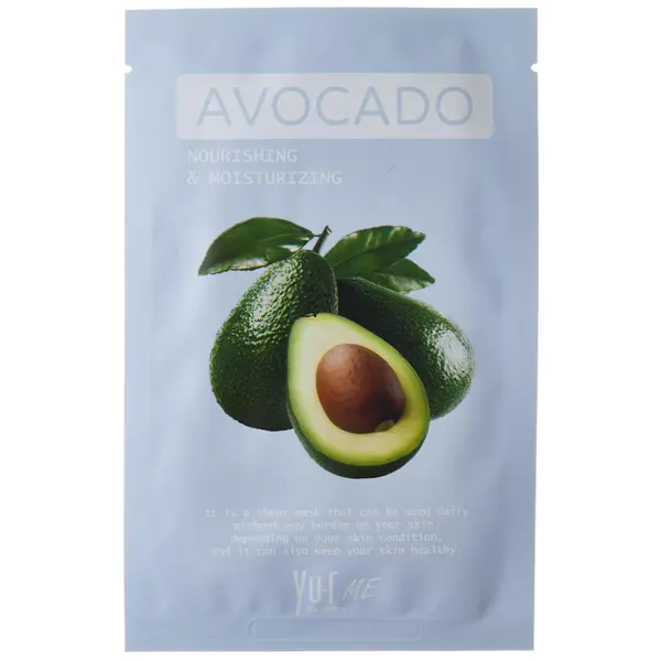 Купить Тканевая маска для лица с экстрактом авокадо Yu.R Me Avocado Sheet Mask, 25 г YU-R ME Тканевая маска для лица с экстрактом авокадо Yu.R Me Avocado Sheet Mask, 25 г