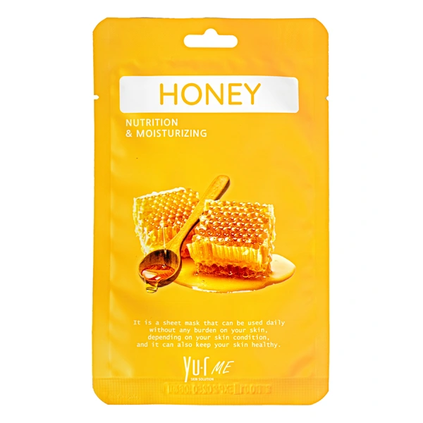 YU-R ME Тканевая маска для лица с экстрактом мёда Yu.R Me Honey Sheet Mask, 25 г