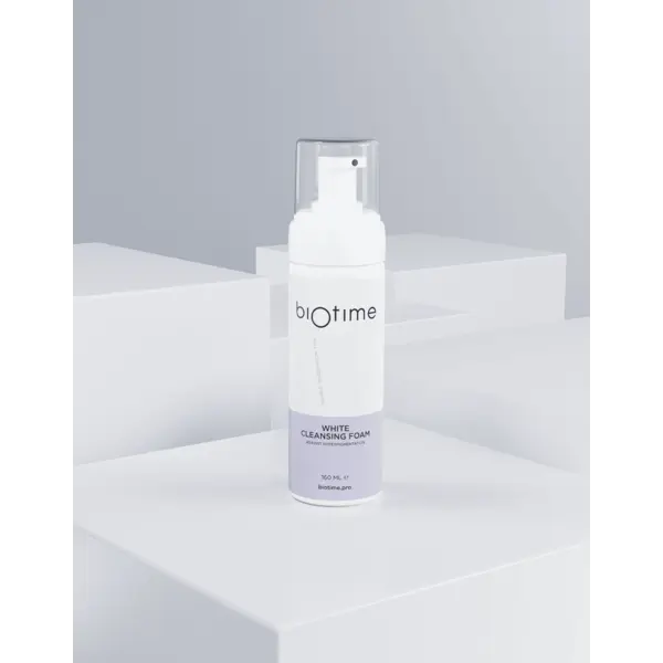 BIOTIME Пенка очищающая для борьбы с гиперпигментацией, рН 4,6 White Cleansing Foam Biotime, 160 мл