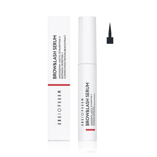 ANGIOPHARM Сыворотка для роста бровей и ресниц (кисточка), 6 мл
