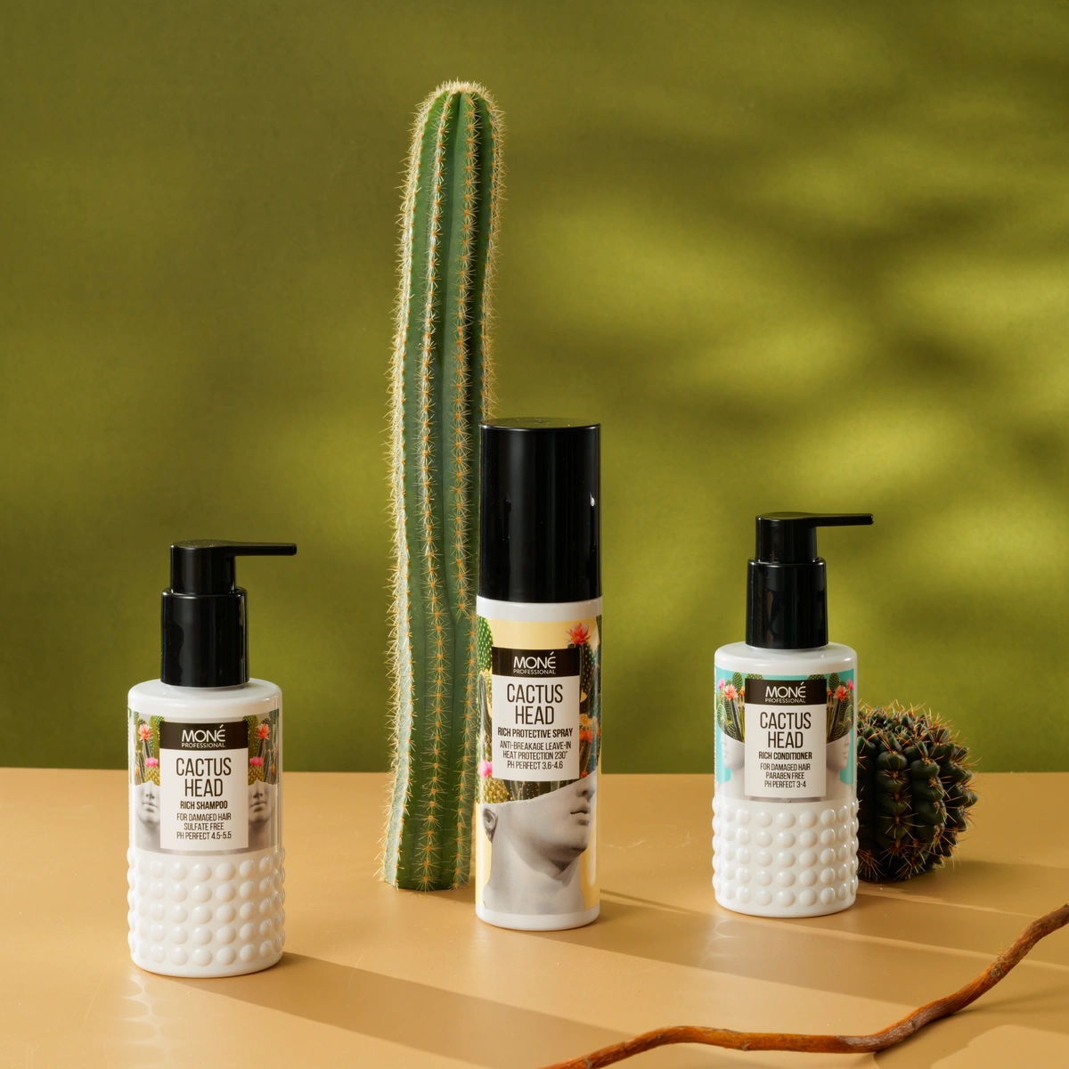 Mone Professional Ультранасыщенный кондиционер для сухих и поврежденных волос Cactus Head Rich Conditioner, 150 мл