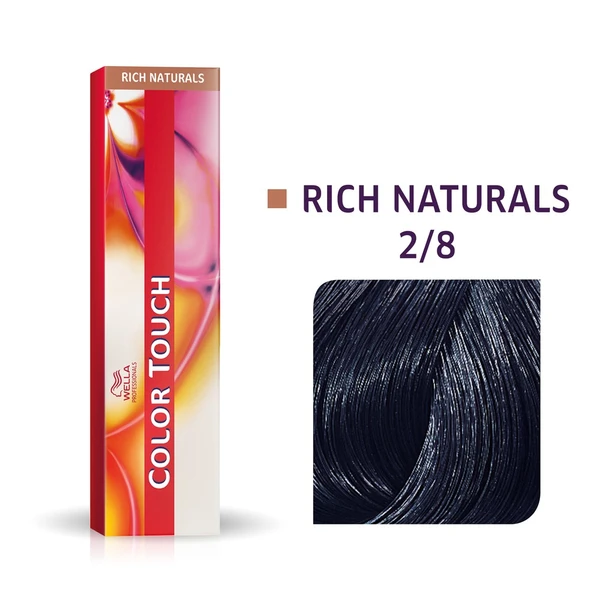Wella Professionals 2/8 сине-чёрный, крем-краска для волос Color Touch, 60 мл