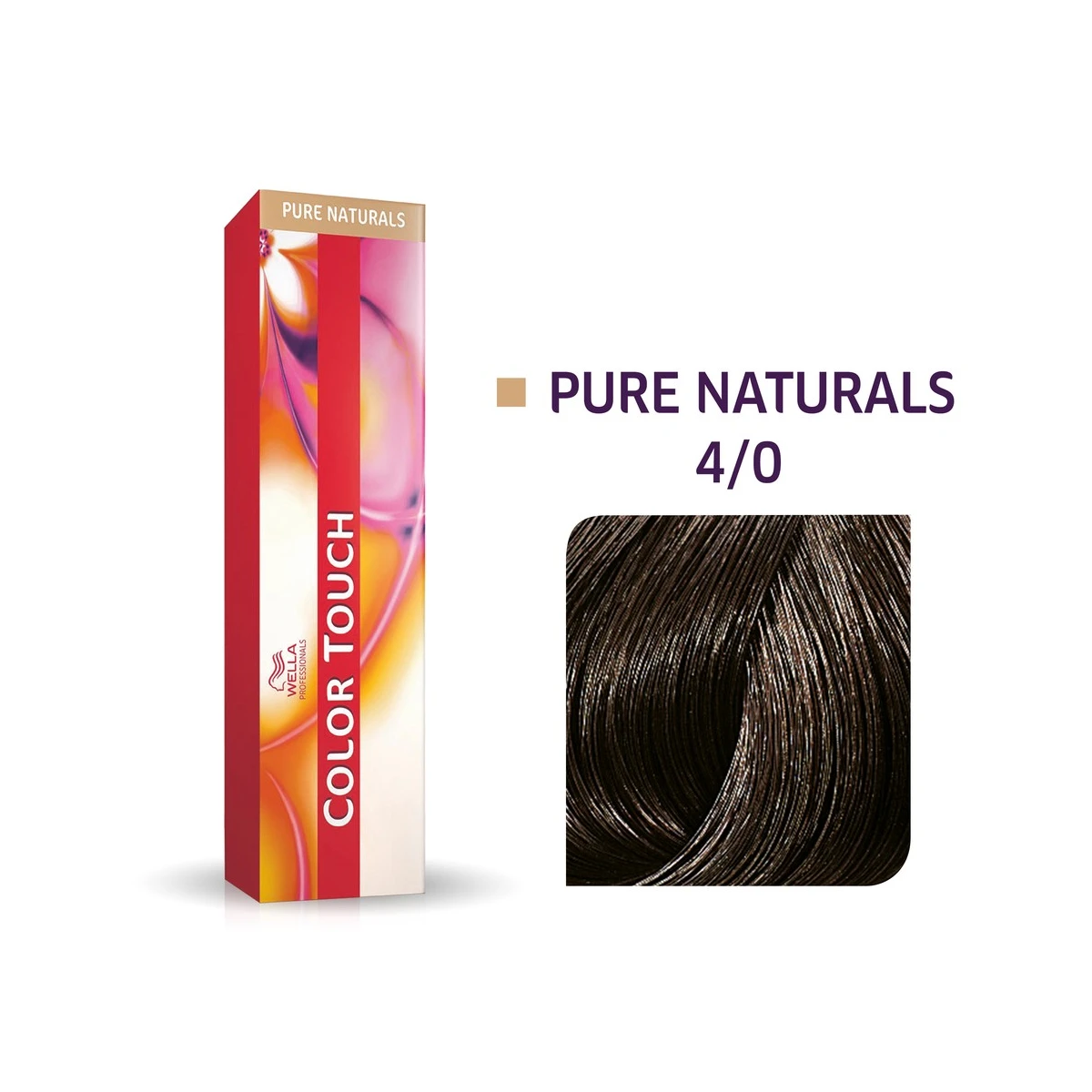 Wella Professionals 4/0 коричневый, крем-краска для волос Color Touch, 60 мл