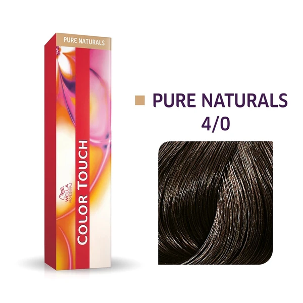 Wella Professionals 4/0 коричневый, крем-краска для волос Color Touch, 60 мл