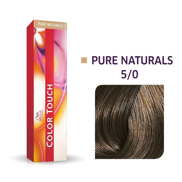 Wella Professionals 5/0 светло-коричневый, крем-краска для волос Color Touch, 60 мл