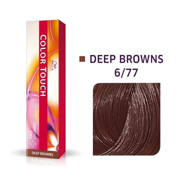 Wella Professionals 6/77 кофе со сливками, тонир. крем-краска д/волос без аммиака Color Touch, 60 мл