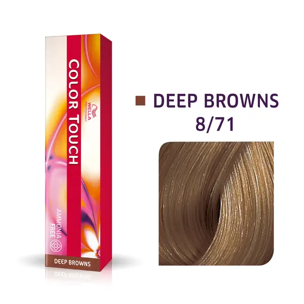 Wella Professionals 8/71 дымчатая норка, тонир. крем-краска д/волос без аммиака Color Touch, 60 мл