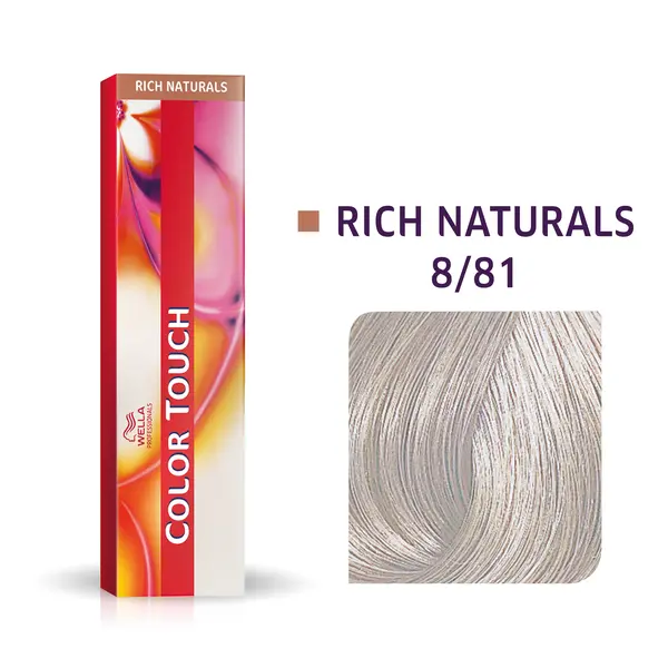 Wella Professionals 8/81 серебряный, тонир. крем-краска для волос Color Touch, 60 мл