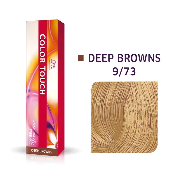Wella Professionals 9/73 очень светлый блонд коричнево-золотистый, крем-краска оттеночная Color Touch Plus, 60 мл