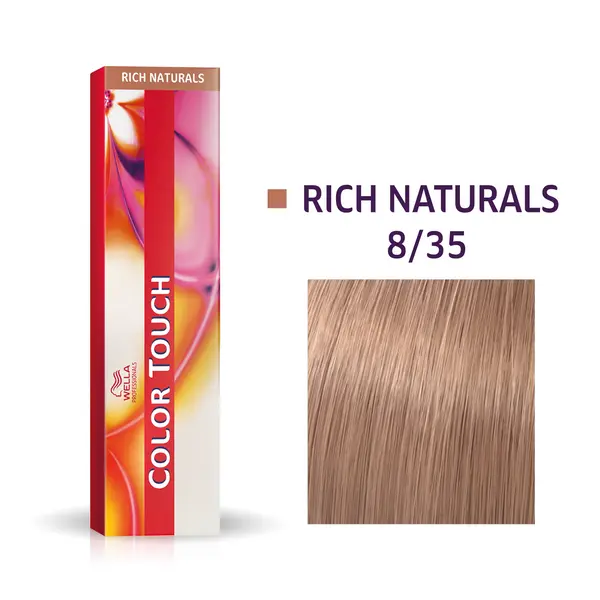 Wella Professionals 8/35 Светлый блонд золотистый махагоновый, тонир. крем-краска д/волос без аммиака Color Touch, 60 мл