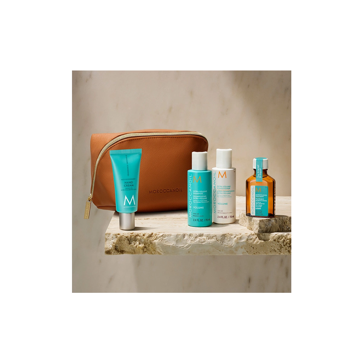 Moroccanoil Дорожный набор Moroccanoil 2024 Объем (шампунь/кондиционер 70 мл+масло 25 мл+крем д/рук 40 мл)