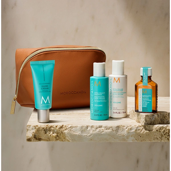 Moroccanoil Дорожный набор Moroccanoil 2024 Объем (шампунь/кондиционер 70 мл+масло 25 мл+крем д/рук 40 мл)