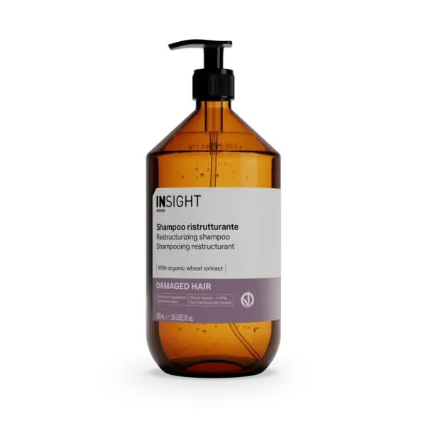 Купить Шампунь для восстановления поврежденных волос DAMAGED HAIR (стекло), 900 мл Insight Professional Шампунь для восстановления поврежденных волос DAMAGED HAIR (стекло), 900 мл