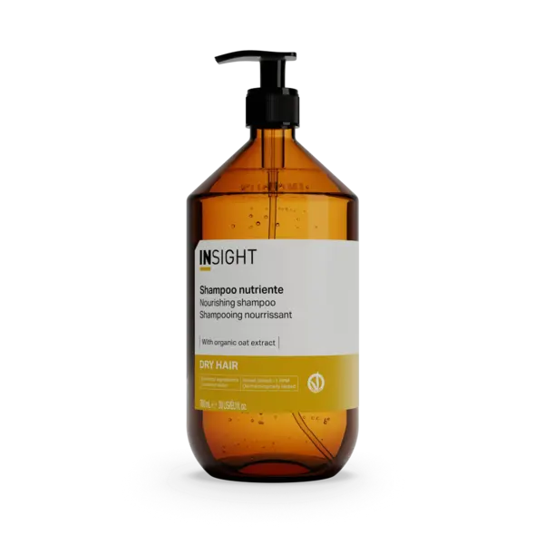 Insight Professional Шампунь для увлажнения и питания сухих волос DRY HAIR (стекло), 900 мл