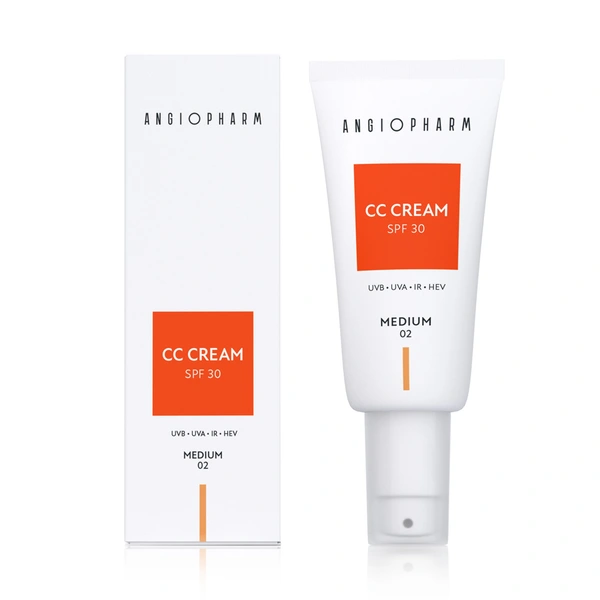 Купить CC-крем SPF 30, 02 Medium, 30 мл ANGIOPHARM CC-крем SPF 30, 02 Medium, 30 мл