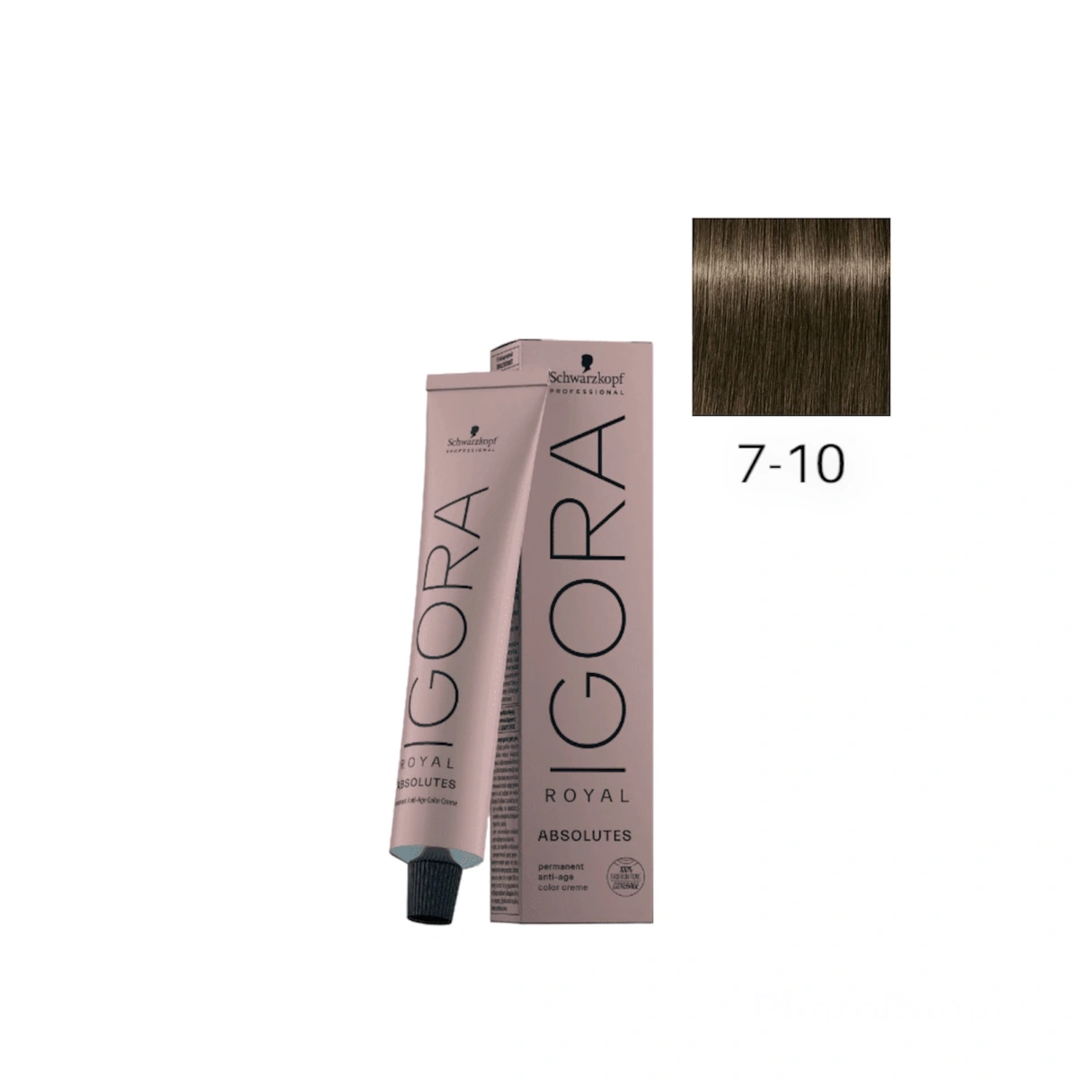 Schwarzkopf Professional 7-10 Средний русый сандрэ натуральный, краска для волос Igora Royal Absolutes, 60 мл