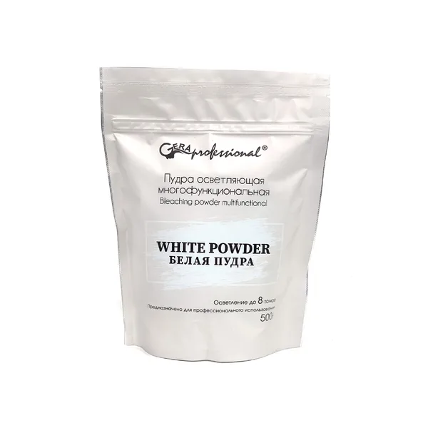 Купить Пудра осветляющая многофункциональная White Powder, 500 г GERA Gera Professional Пудра осветляющая многофункциональная White Powder, 500 г GERA