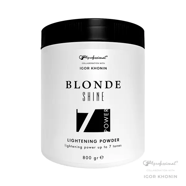 Gera Professional Пудра осветляющая многофункциональная голубая до 7 тонов Blonde Shine, 800 г GERA