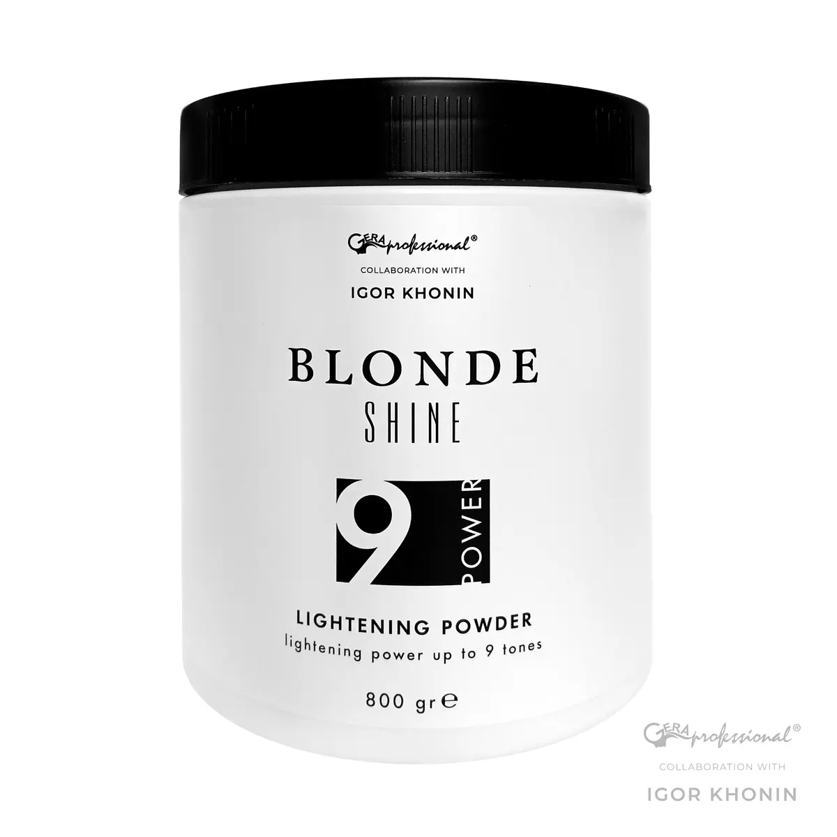 Gera Professional Пудра осветляющая многофункциональная голубая до 9 тонов Blonde Shine, 800 г GERA