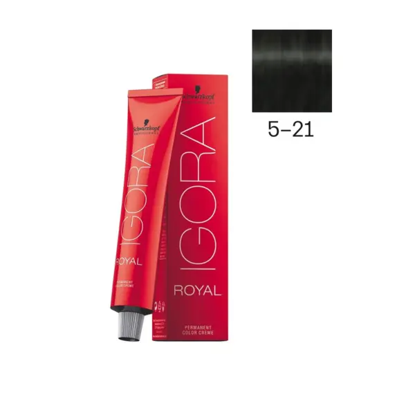 Schwarzkopf Professional 5-21 Светлый коричневый пепельный сандрэ, краска для волос Igora Royal, 60 мл
