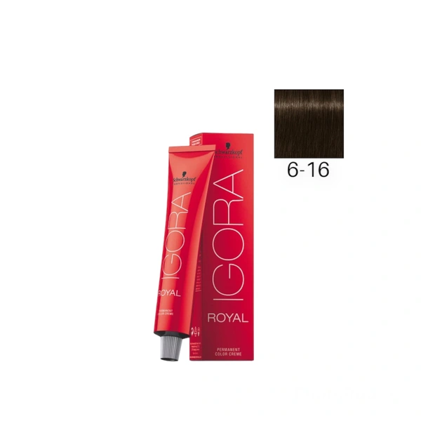 Schwarzkopf Professional 6-16 Темный русый сандрэ шоколадный, краска для волос Igora Royal, 60 мл