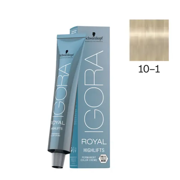 Schwarzkopf Professional 10-1 Экстрасветлый блондин сандре Igora Royal Highlifts, 60 мл