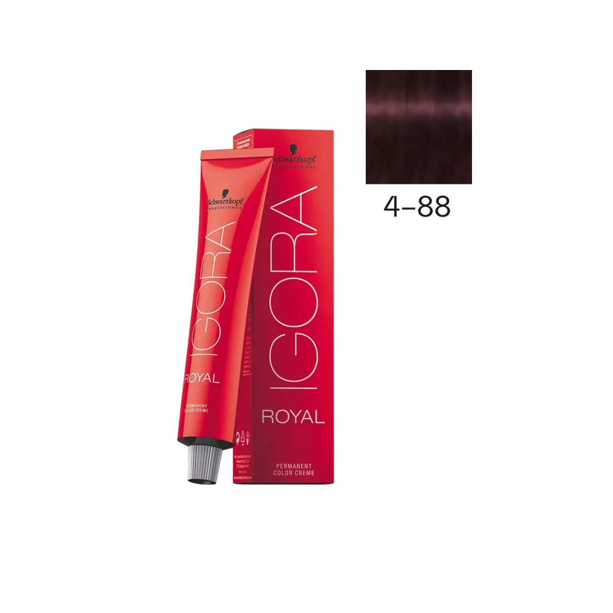 Schwarzkopf Professional 4-88 Средний коричневый красный экстра, краска для волос Igora Royal, 60 мл