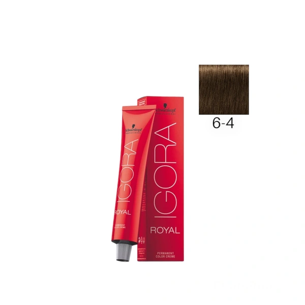 Купить 6-4 Темный русый бежевый, краска для волос Igora Royal, 60 мл Schwarzkopf Professional 6-4 Темный русый бежевый, краска для волос Igora Royal, 60 мл
