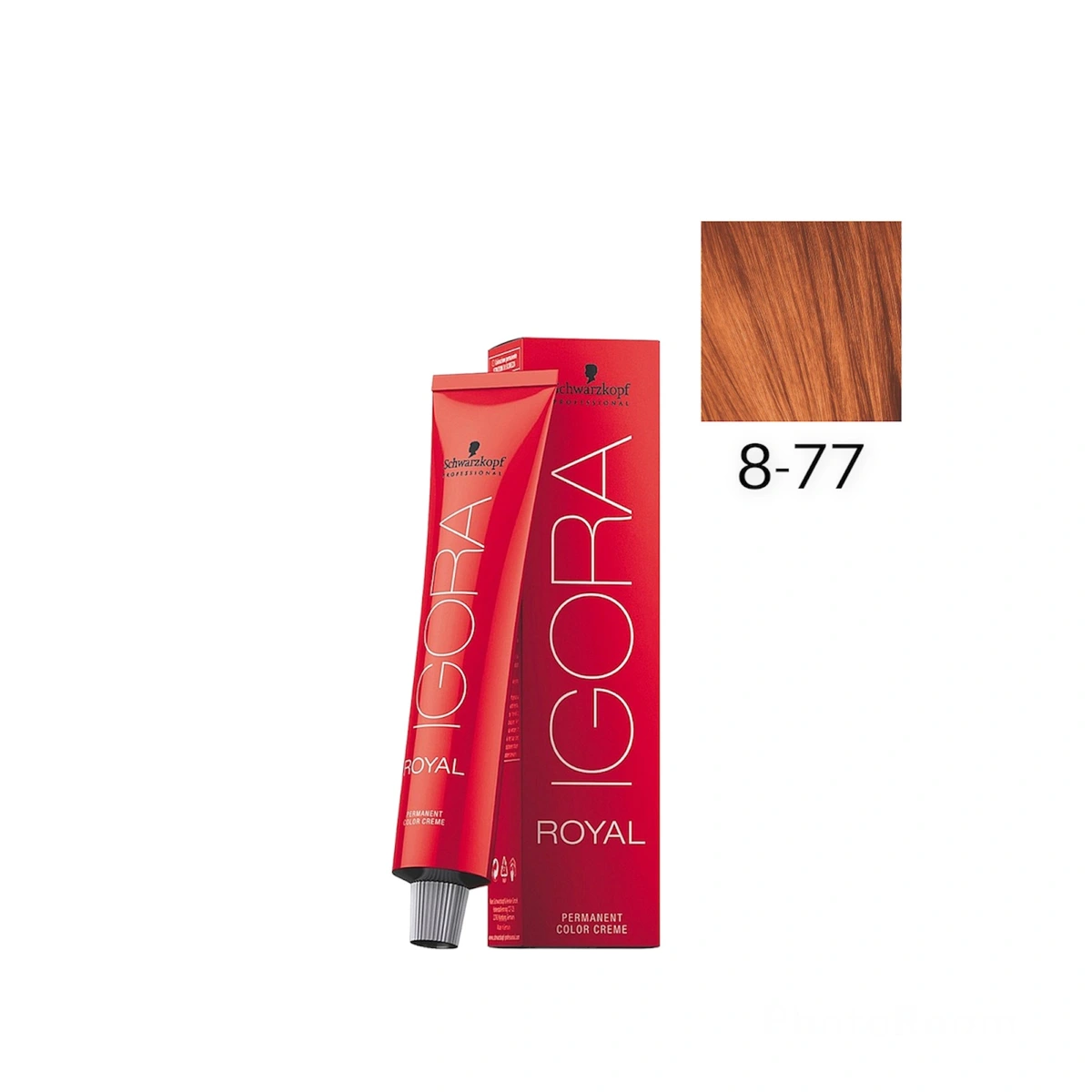 Schwarzkopf Professional 8-77 Светлый русый медный экстра, краска для волос Igora Royal, 60 мл