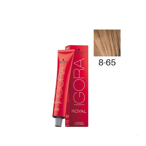 Schwarzkopf Professional 8-65 Светлый русый шоколадный золотистый, краска для волос Igora Royal, 60 мл