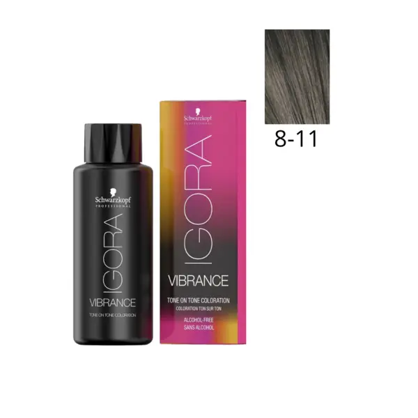 Schwarzkopf Professional 8-11 Светлый русый сандрэ экстра, безаммиачный краситель Igora Vibrance, 60 мл