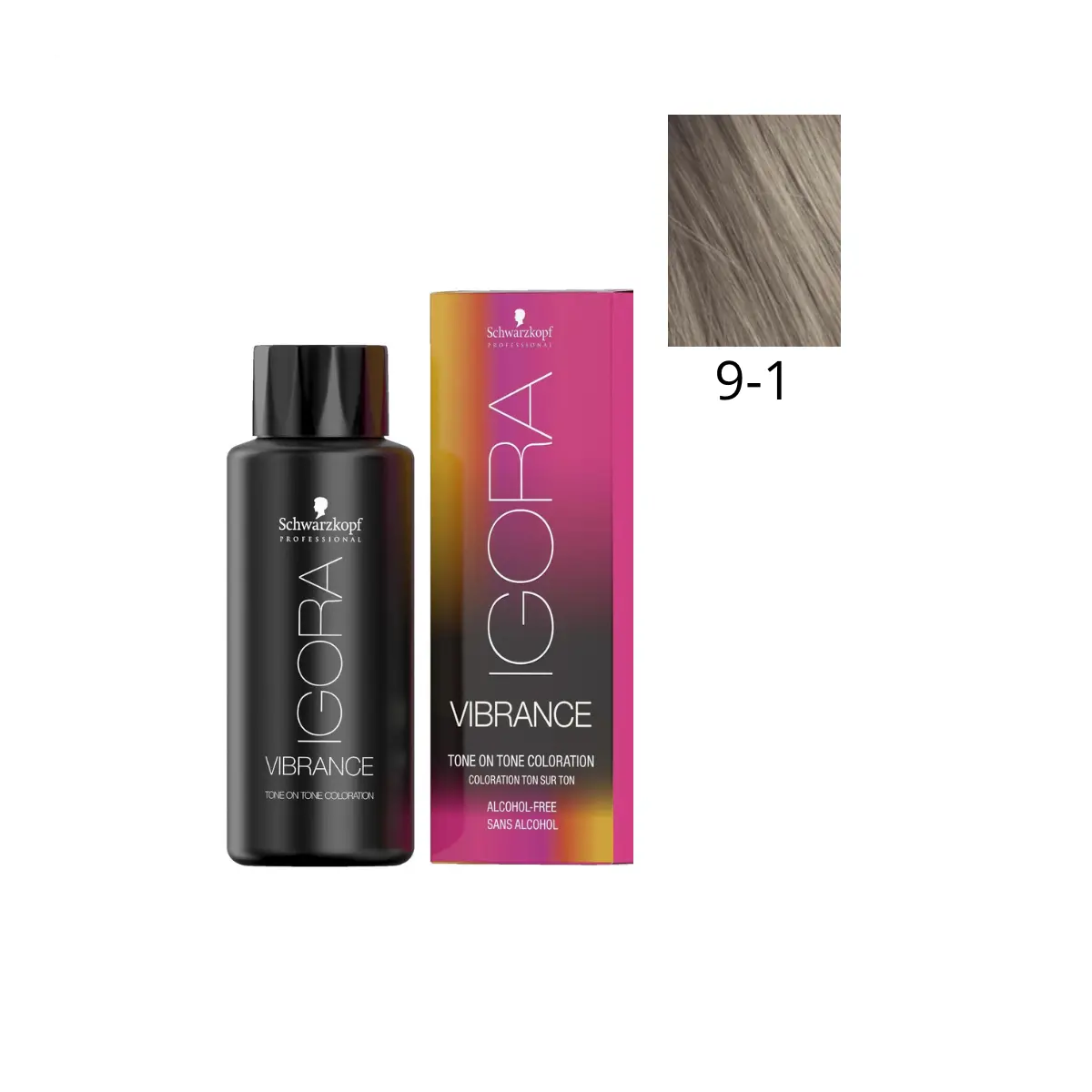 Schwarzkopf Professional 9-1 Блондин сандрэ, безаммиачный краситель тон-в-тон Igora Vibrance, 60 мл