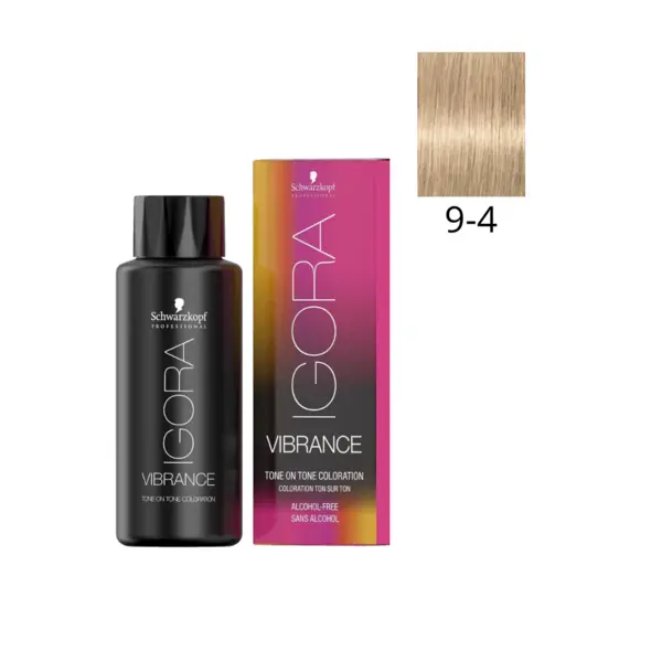 Schwarzkopf Professional 9-4 Блондин бежевый, безаммиачный краситель тон-в-тон Igora Vibrance, 60 мл