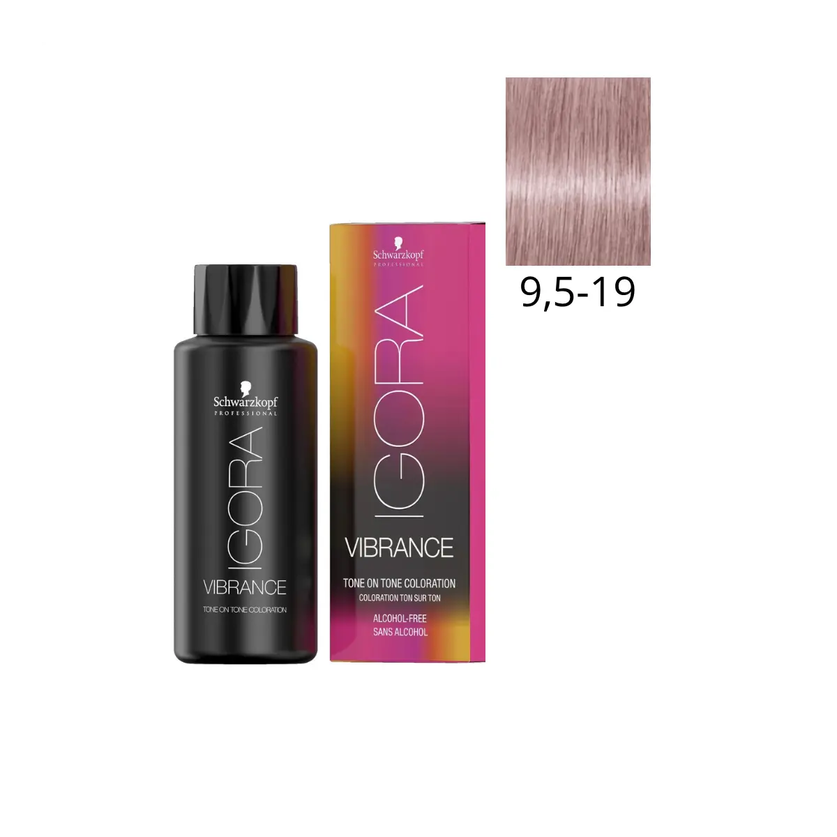 Schwarzkopf Professional 9,5-19 Светлый блондин пастельный сандрэ фиолетовый, безаммиачный краситель Igora Vibrance, 60 мл