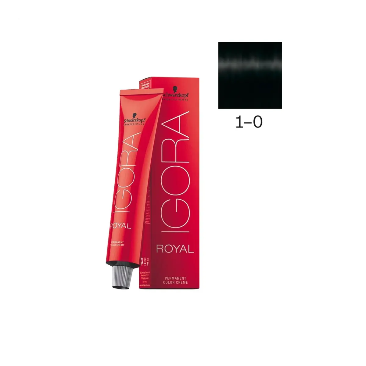 Schwarzkopf Professional 1-0 Черный натуральный краска для волос Igora Royal, 60 мл
